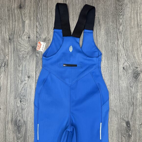 Free People Snow Bib Size Large Womens Blue Movement Powder Vixen Softshell - Picture 15 of 16